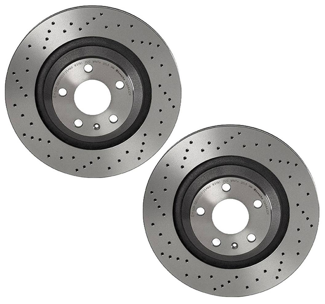 Audi Brakes Set Brembo Rotors Rear (330mm) (Xtra) 4F0615601F Brembo